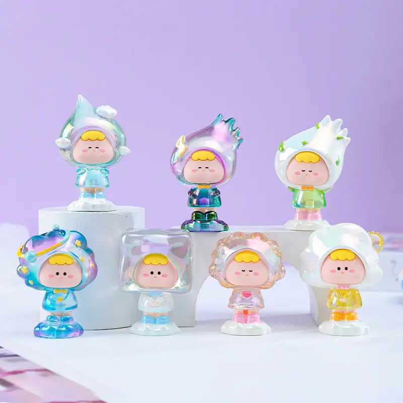 Blindbox Weather Genie - Mô hình Cậu bé Thời tiết đáng yêu, hiệu ứng hologram bắt mắt dùng để trang trí, sưu tập Toy Đồ Chơi