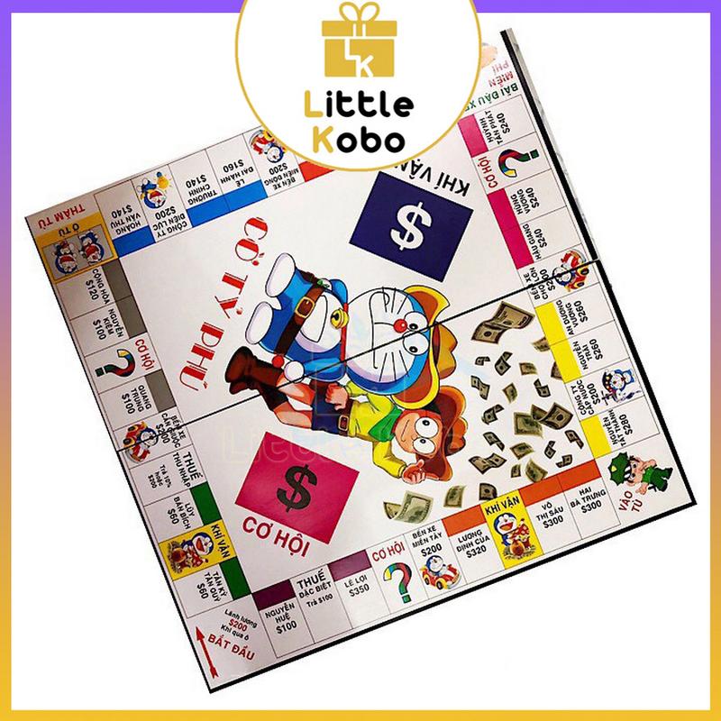 Doraemon Bộ Cờ Tỷ Phú Tỉ Phú Loại Đẹp Bản Doraemon Dễ Thương Đồ Chơi Trẻ Em Xả Stress Giải Trí Xúc Xắc Toys