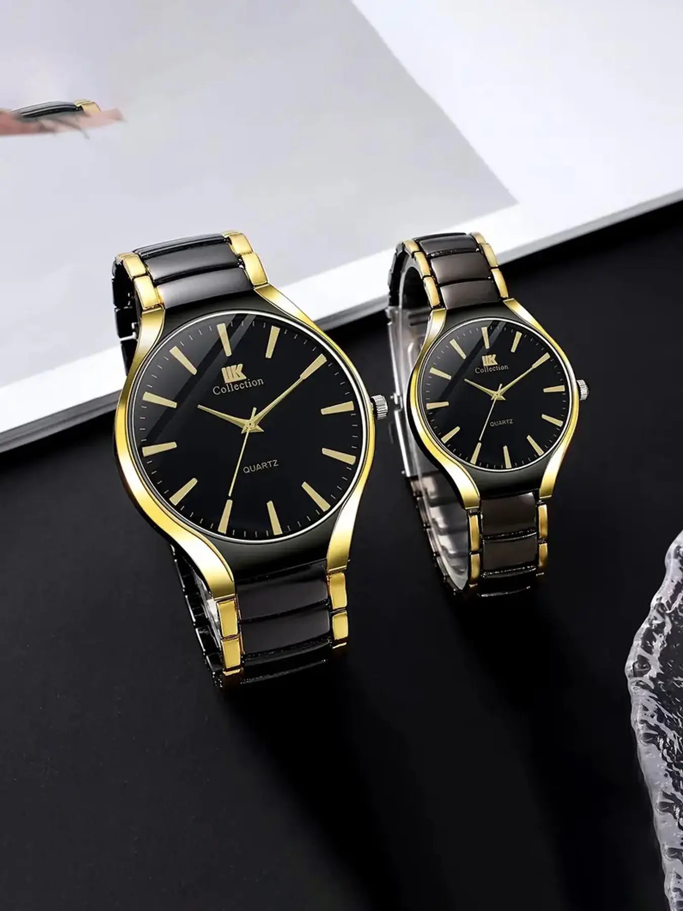 Fashion Couple Watch, Casual Round Dial Quartz Watch for Party, Daily Clothing Decor, Trendy All-match & Exquisite Watch for Birthday Gift, Valentine's Day, Gift