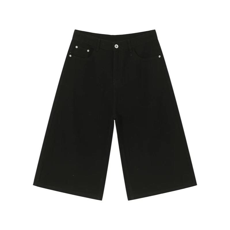 QUẦN JEANS SHORT TRƠN WASH  - Quần short đùi jeans wash form baggy ngố lửng halo kaki Menswear Nam Có Túi Pants