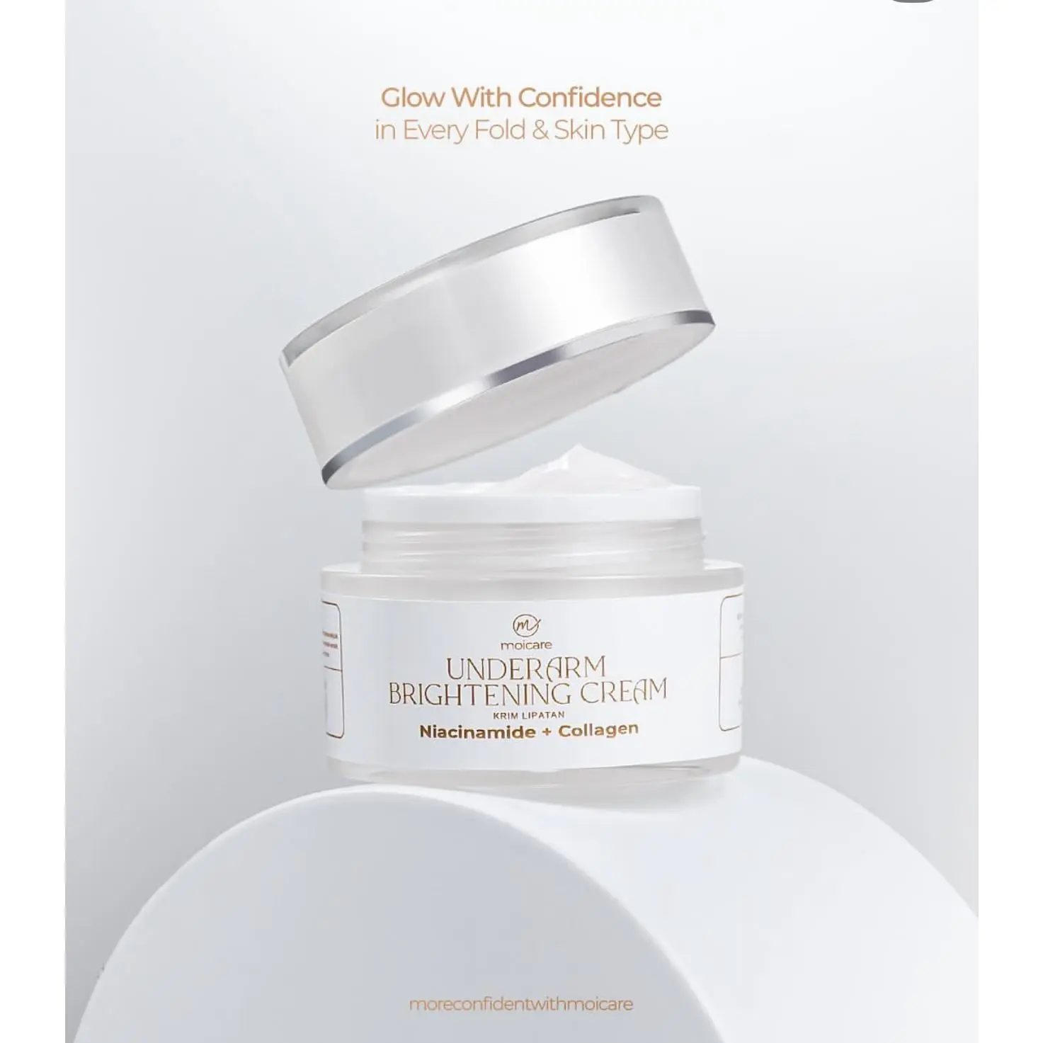 MOICARE UNDERARM BRIGHTENING CREAM PEMUTIH KETIAK SELANGKANGAN LEHER ...