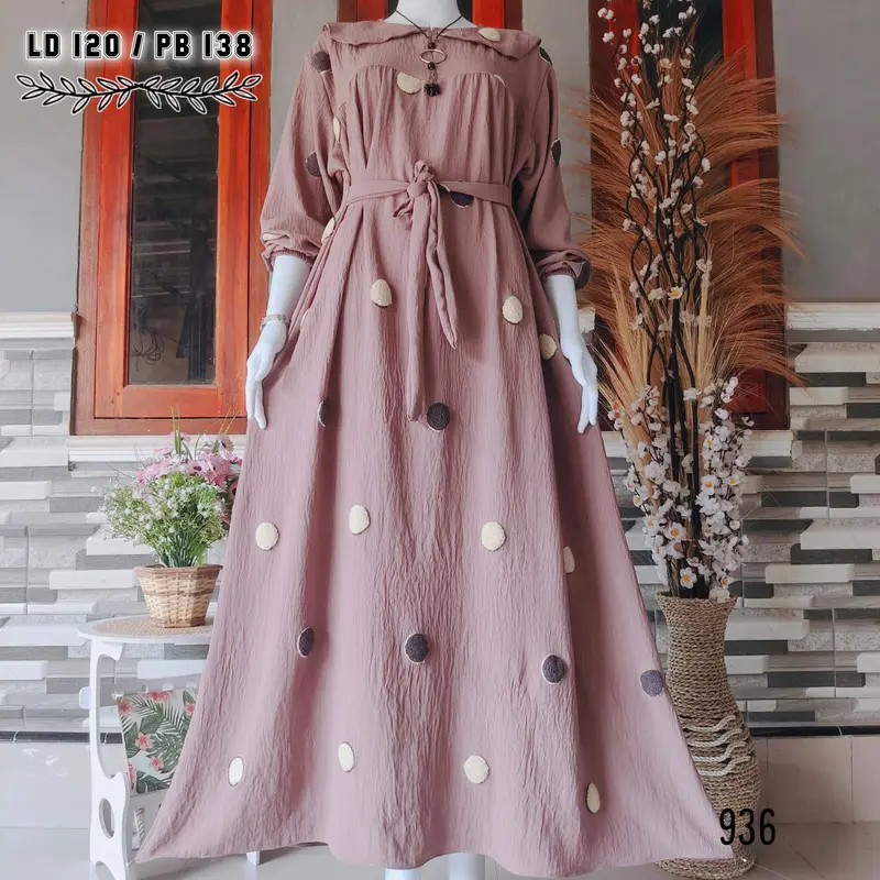 TGC - TERBARU GAMIS JUMBO WANITA CRINCLE POM POM BISA COD SIZE XXL 6