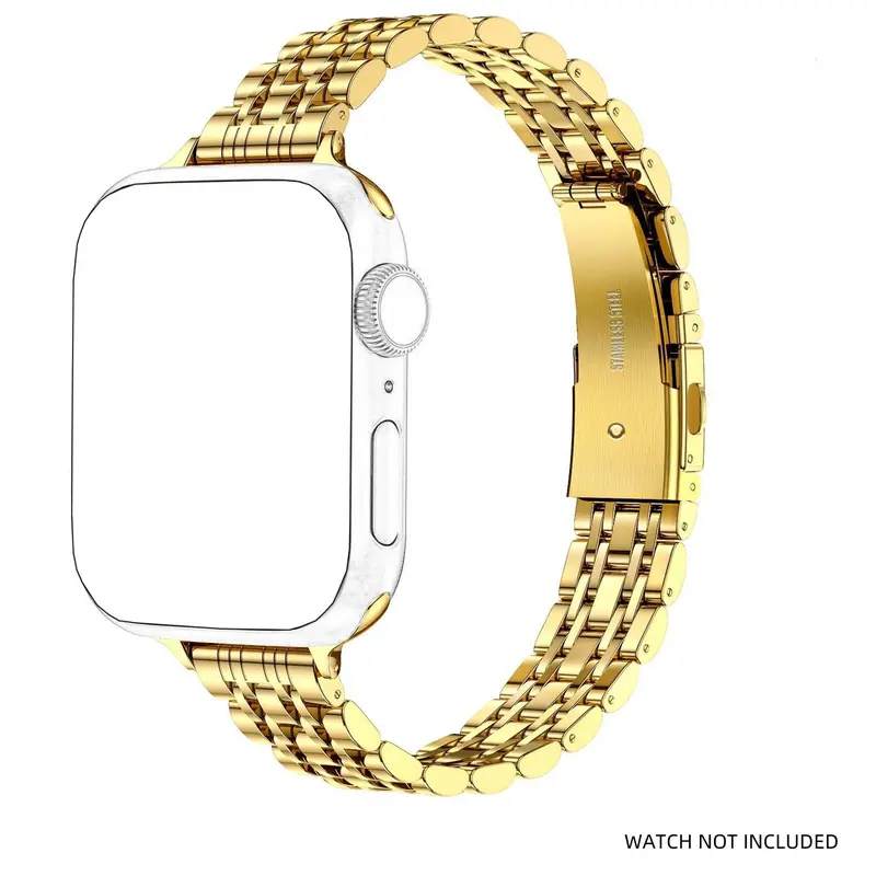 Stainless Steel Watch Band (Band Only), Fashionable Watch Band for Women, Watch Band for Apple Watch Series 9 8 7 6 5 4 3 2 1 SE 0