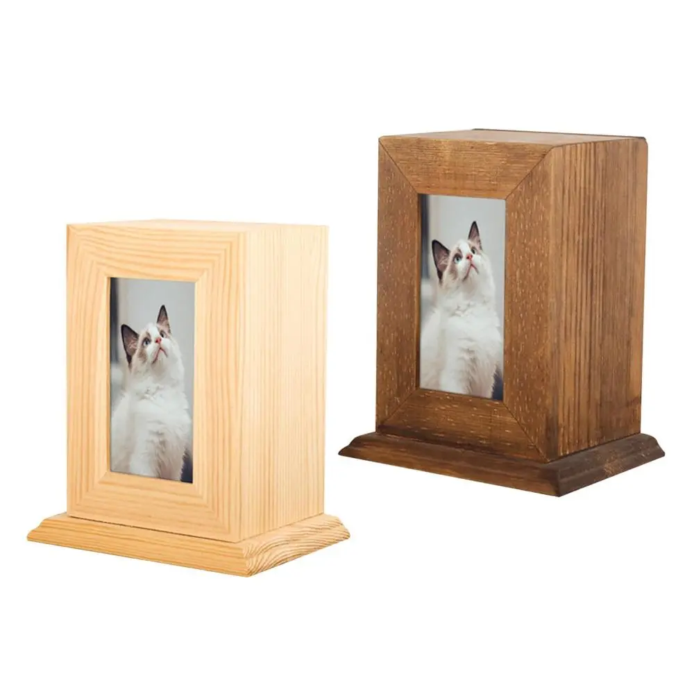 Wooden Pet Urn Ash Urns for Dogs Casket Remembrance Memorial Keepsake Funeral Accessories