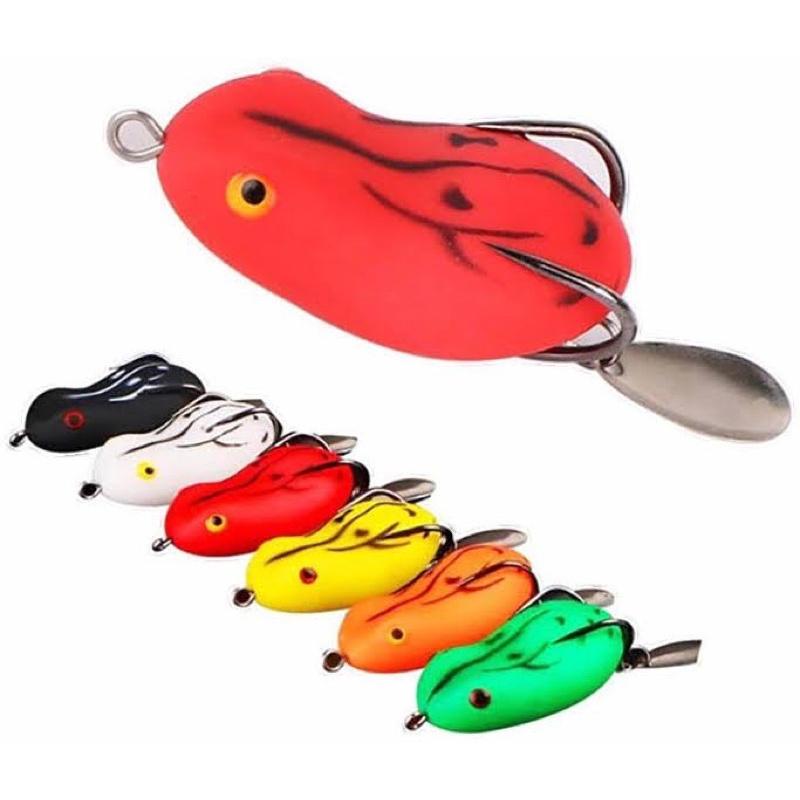 SUPER FROG Mồi Câu Lure Nhái Hơi Có Thìa, Mồi Nhái Giả Thái Lan, Câu Lure Siêu Nhạy, Chất Liệu Nhựa Dẻo, Kích Thước 4cm, Lưỡi Câu Bén, Độ Nhạy Cao, Màu Sắc Đa Dạng