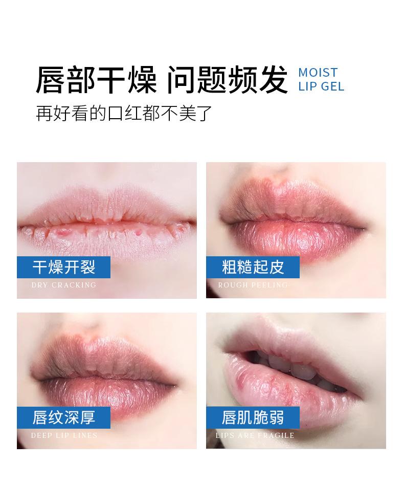 Product Introduction of Hanlun Meiyu Water Feeling Rich Moist Lip Gel Care Lip Moisturizing Exfoliating Light Lip Lines Lipstick 1