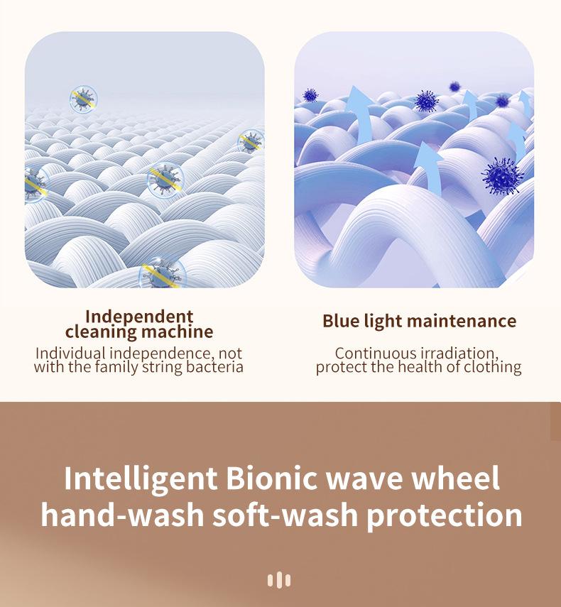 Product Introduction of Baby Mini Washing Machine Ultra-Clean Washing Machine Small Pulsator for Rental Home Large Capacity Wash and Dry Combo 10