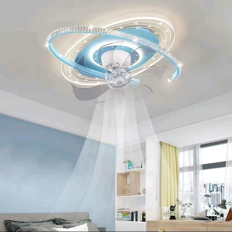 Mới Nhất 2025 Quạt Đèn trang trí phòng Khách Phòng Ngủ kích thước 55cm - Có điều khiển từ xa thông minh điều chỉnh được acryl bảo hành của nhà sản xuất den opt