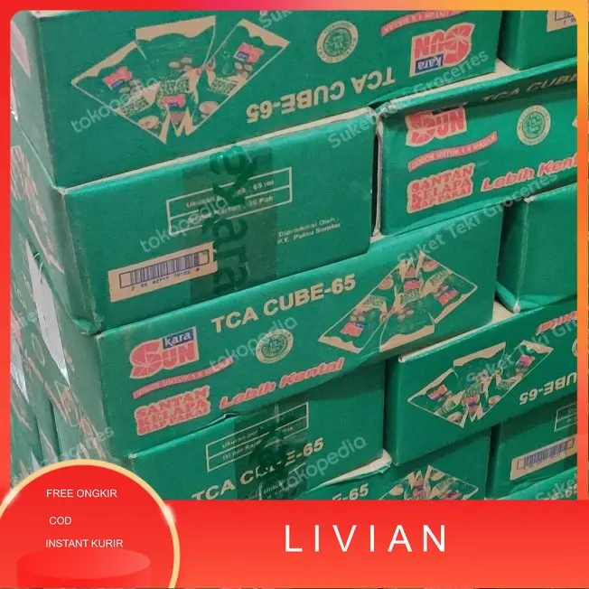 mvr Santan Sun Kara 65ml per dus isi 36buah Kerucut READY GOSEND