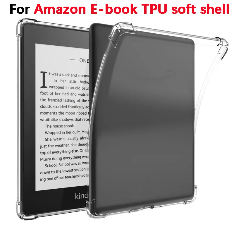 Applicable to Kindle Paperwhite 1/2/3/4/5 6.8 ''Pq94wif M2l3ek M2l4ek J9g29r Four-Corner Airbag Drop-Resistant Transparent Case Kindle 11Th Gen 2022 6.0 ''C2v2l3 Amazon E-book TPU Soft Case