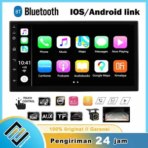 7020 7018B 7021B 7023B 7200B BCarstorm 7 Inch Double Din Head Unit MP5 Player Touch Screen Bluetooth Audio Car MP3 Radio Dan Kamera Mundur Mobil Kamera Mundur Mobil LED Kabel