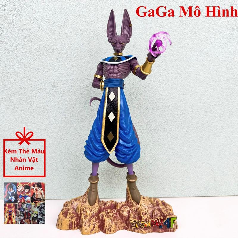  Mô Hình Dragon Ball Thần Hủy Diệt Beerus 30cm  - GaGaMoHinh  Kèm Thẻ Màu Anime  Toy Đồ Chơi 