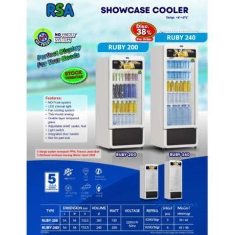 Jual RSA Display Cooler Ruby-200 / Ruby200 / Ruby 200 Showcase Chiller ...