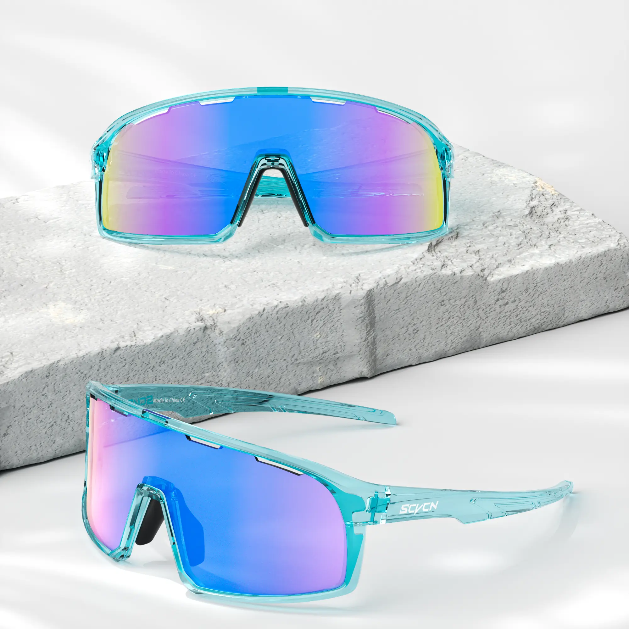 SCVCN New Cycling Sunglasses MTB Bicycle Glasses Men Women Outdoor Sports Running Drving Goggles UV400 Moto Protection Eyewear