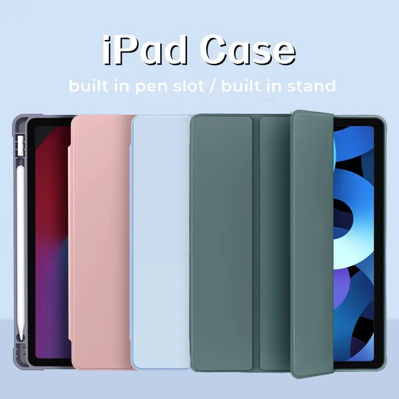 NIXXOS For iPad10 Liquid Casing Cover For iPad with Pen Slot built in Stand  Magnetic Smart iPad Case Cover For 10.2'' iPad 7th/8th/9th Gen 10.9''Air4/Air5 2021/2020 Pro 11''
