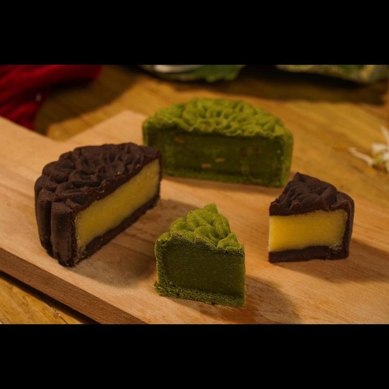 BÁNH TRUNG THU- Nhân thập cẩm lạp xưởng 160gr   Cake Food 5