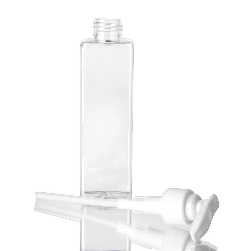 Product Introduction of ขวดปั๊ม ทรงเหลี่ยม #CL-02 ขนาด 350ml. (ใส/ขาว) ยกโหล 12 ชิ้น หัวคละสี 4