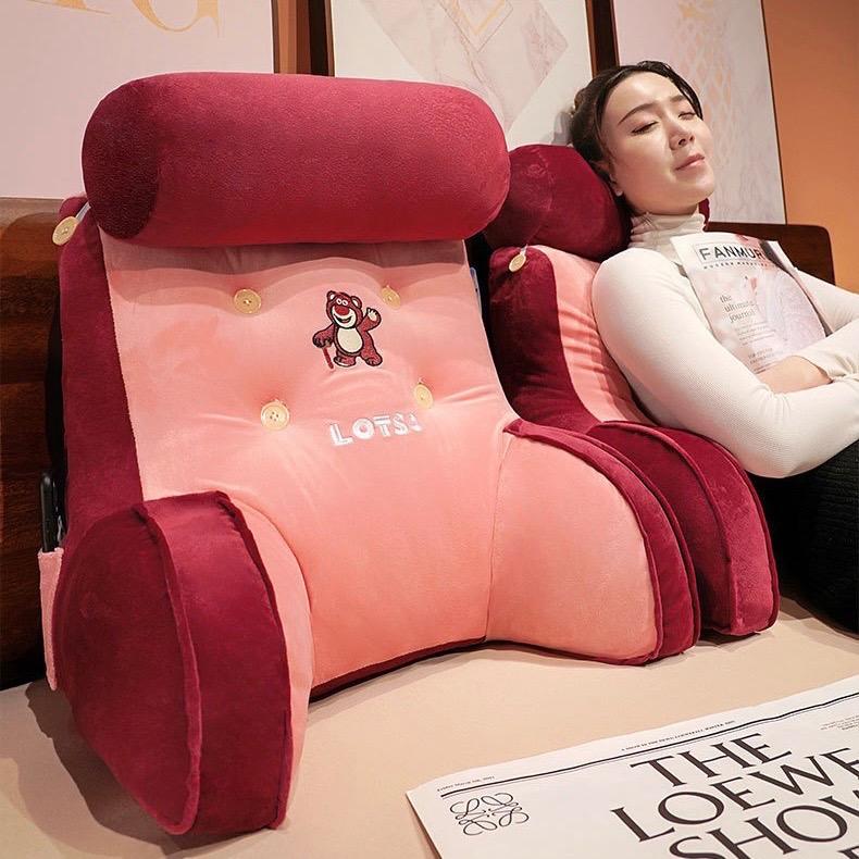 Gối tựa lưng đầu giường xe oto đệm lót ghế nệm nâng đỡ lưng