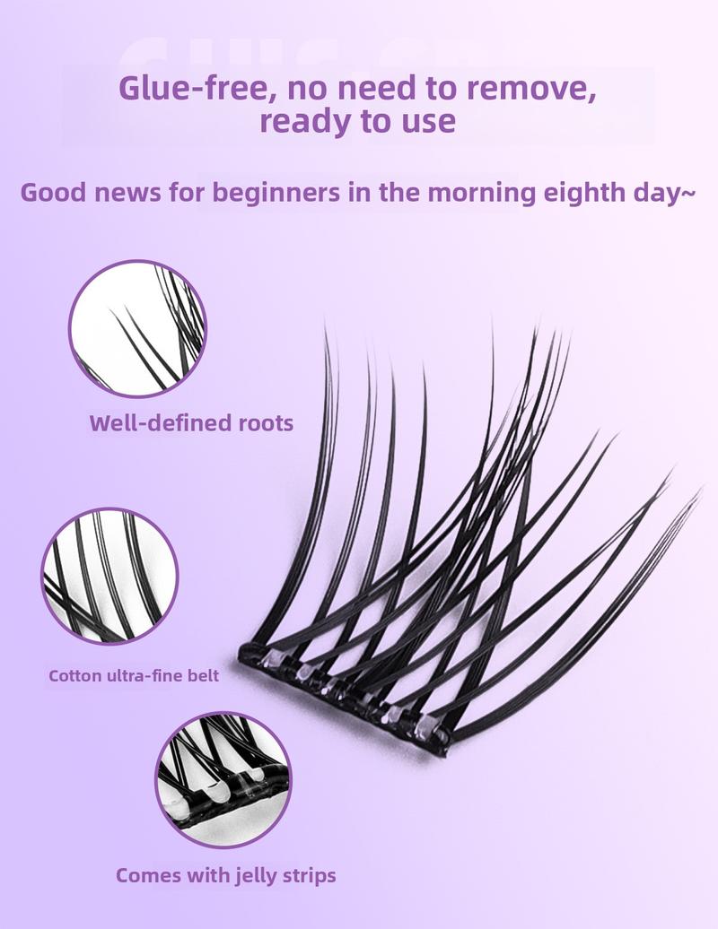 Product Introduction of Flat Glue-Free False Eyelashes Formaldehyde-Free 10 Rows SUNFLOWER Lower Eyelashes Fox False Eyelashes Female Natural Self-Adhesive 5
