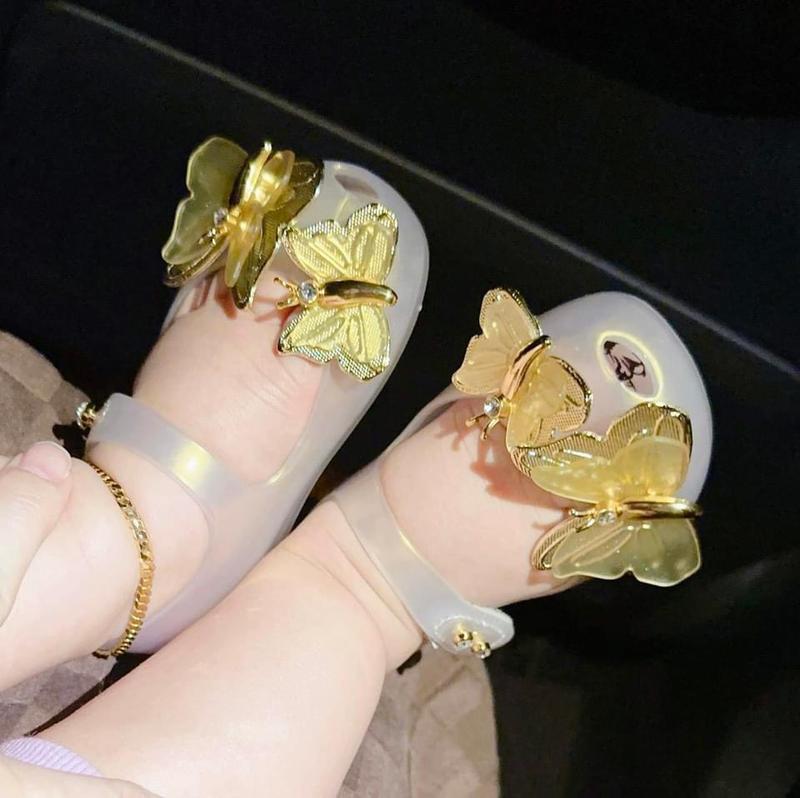 Giày nhựa thơm bé gái - Bướm đá vàng melissa ( SALE)