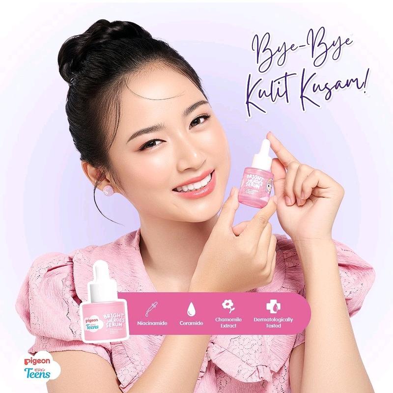 Pigeon Teens Bright Hero Serum 20ml | Serum kulit kusam Remaja | Perawatan kulit | Perawatan & Kecantikan | Skin Care |  Semua Jenis Kulit Meringankan Pemutihan Mencerahkan Wajah Kulit Kering 4