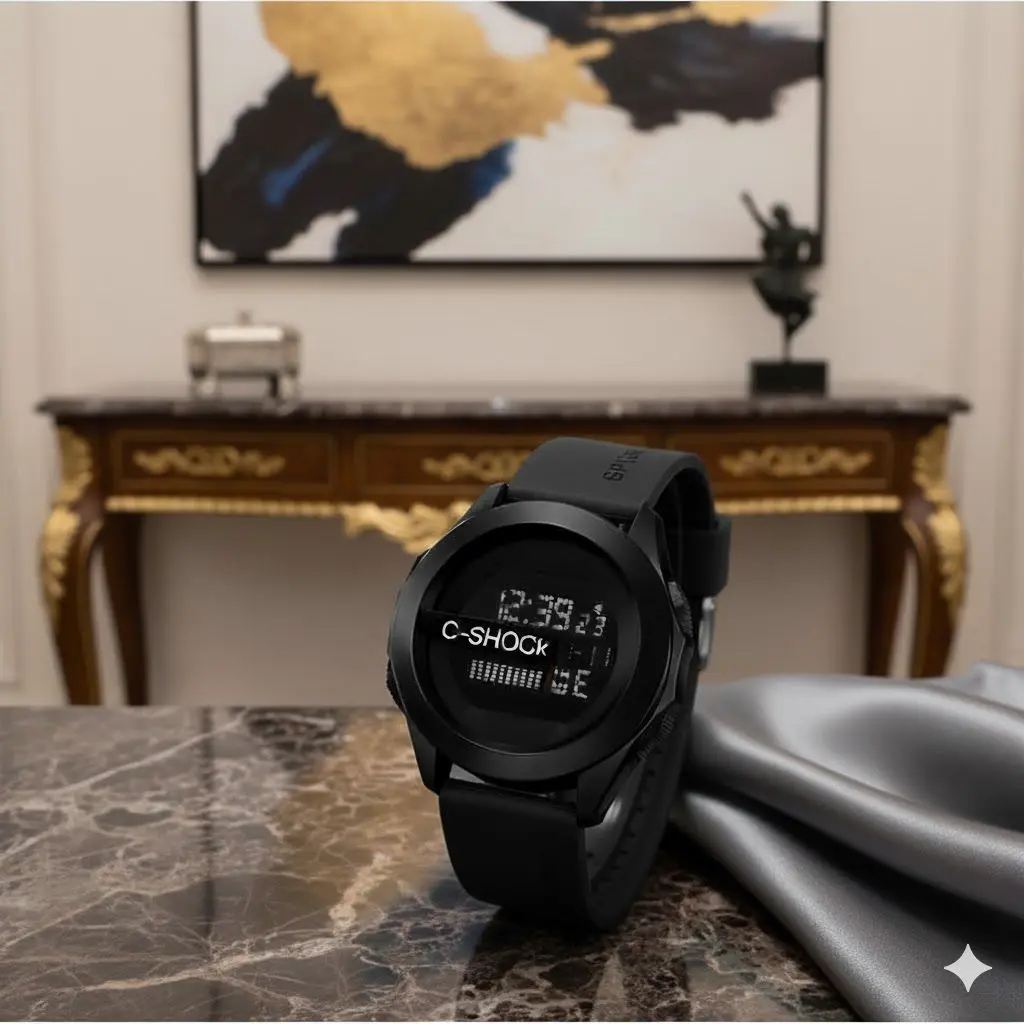 Relógio a Prova D 'Água Digital C-SHOCK Unissex De Pulso Esportivo Moda Premium Pulseira Ante Derrapante Homem Mulher - imagem 2