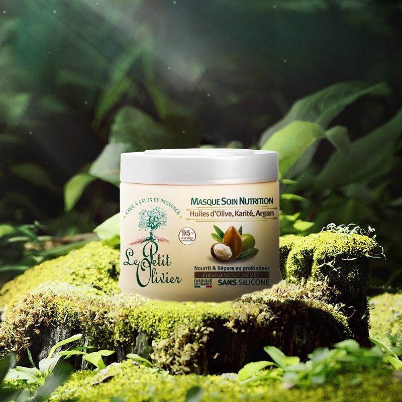 Kem ủ tóc Le Petit Olivier Pháp chiết xuât dầu Olive, bơ hạt mỡ, dầu Argan - 330ml