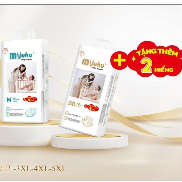 [COMBO 2 BỊCH 100 MIẾNG] Bỉm Mijuku size S100/M100/L100/XL100/XXL100/XXXL100 cho bé từ 3kg