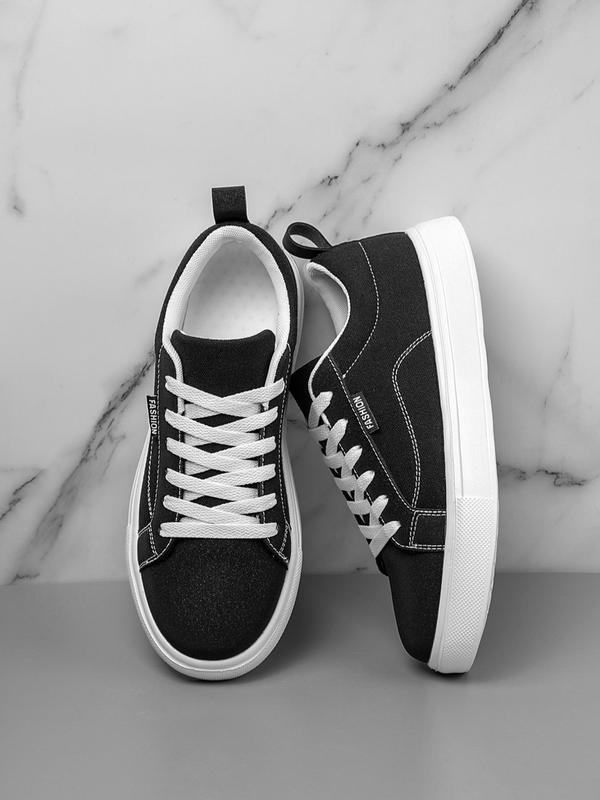 Men's Fashionable Lace Up Low Top Sneakers, Casual Comfortable Sports Shoes for Daily Wear, Trendy All-match Sneakers for Daily Wear 2