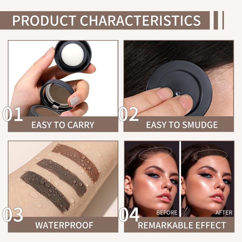 Product Introduction of 21 color Hair Shadow Powder Hairline Modified Repair Hair Shadow Trimming Powder Makeup Hair Concealer Natural Cover 1
