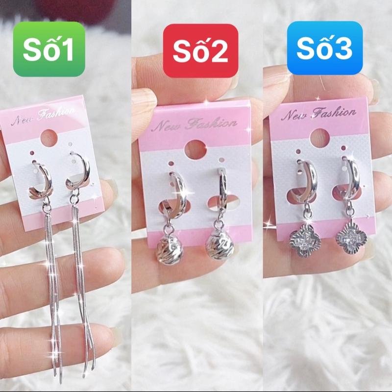 Hoa tai toàn ten inox (khoá bấm) 0