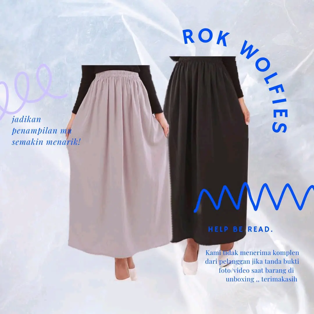 ROK MUSLIMAH / ROK WOLFIZ / ROK PANJANG