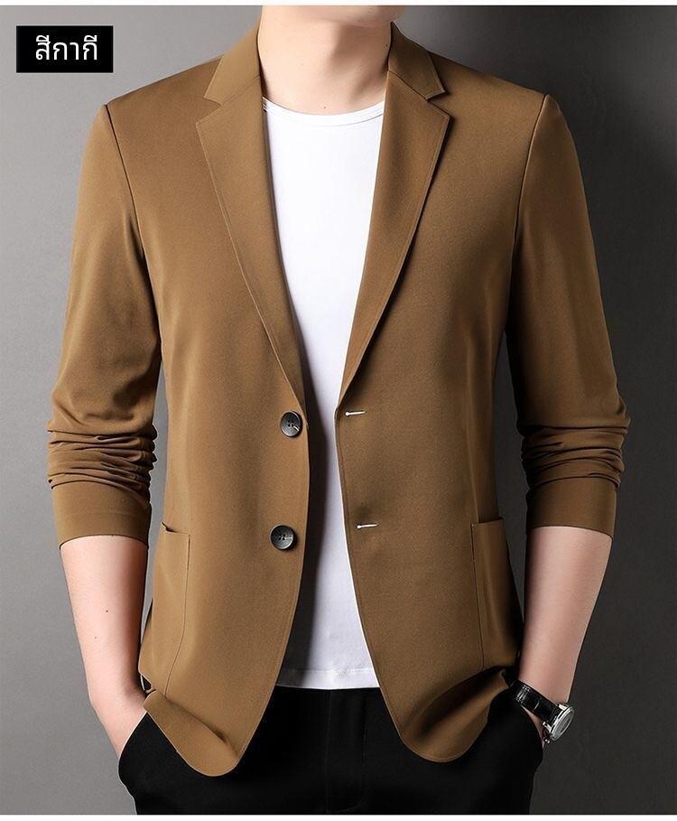 Product Introduction of Thin, loose men's suit for summer. Sun Protection Coat Ice Silk Casual Business Style Sun Protection Coat for Men 7