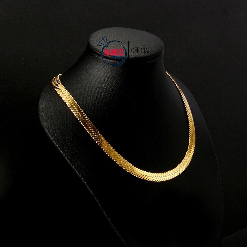 Dây Chuyền Trơn, Sợi dây Chuyền Titan V004 Bản Viền Mì Lớn