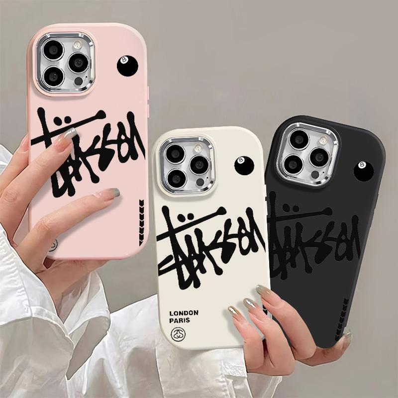 Ốp Điện Thoại Chữ Cái Tiếng Anh, Chống Sốc, Bảo Vệ Camera Tương Thích Với IPhone13, 16, 14, 15, 11, 12Pro Max, XR, X, XS MAX, 15Plus, 7 / 8 Plus, Se2020, Được Làm Bằng Chất Liệu Silicon, Lỗ Lớn 0