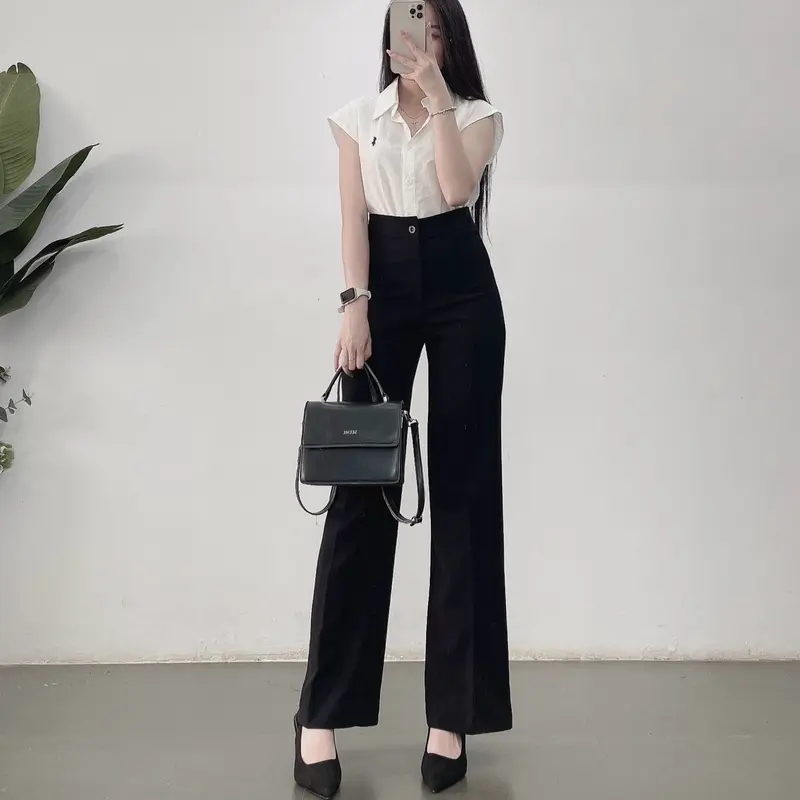 Quần tây ống đứng hack dáng thanh lịch Pants 5
