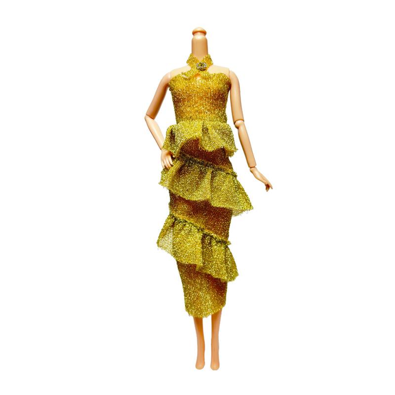 Original fashion BJD doll dress set 30 cm Yitian doll fashion strapless cake skirt dress fairy doll fashion dress change suit 5