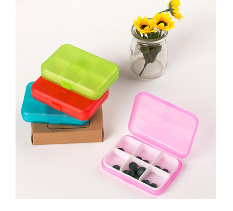 Pill Box 6 Grid Case Kotak Bekas Ubat Medicine Storage Organizer ...