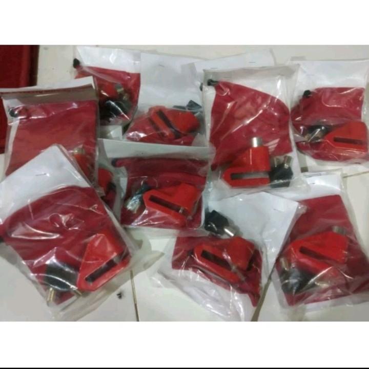 Gembok Cakram Motor Original AHM Universal Semua Motor Accessories Anak Kunci kunci ganda motor 5