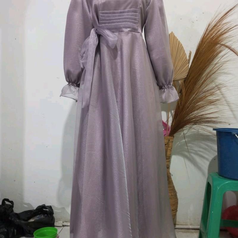 DRESS ORGANZA CRISTAL PREMIUM Gamis Seragam 7
