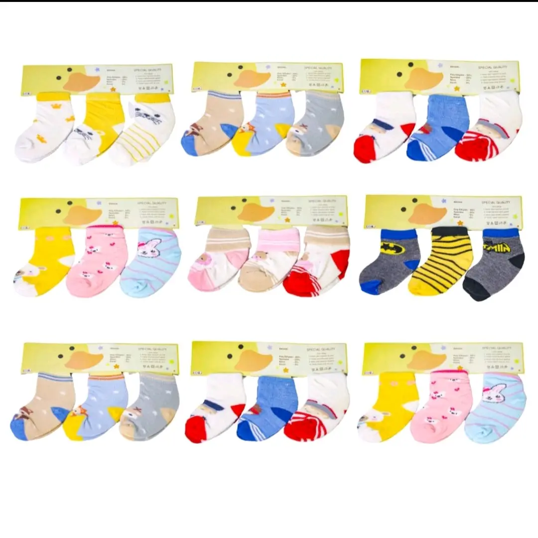 KAOS KAKI BAYI 3 IN 1 WINTEKU-KAOS KAKI WINTWKU ISI 3 PASANG-KAOS KAKI BAYI MURAH