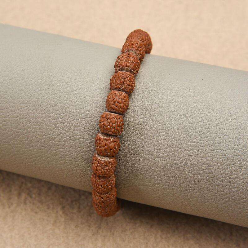 Product Introduction of Nature Vra Bodhi Rudraksha Men Meditation Mala Bead Bracelets for Women Jewelry New Prayer Tibetan Buddhism Bracelet 12