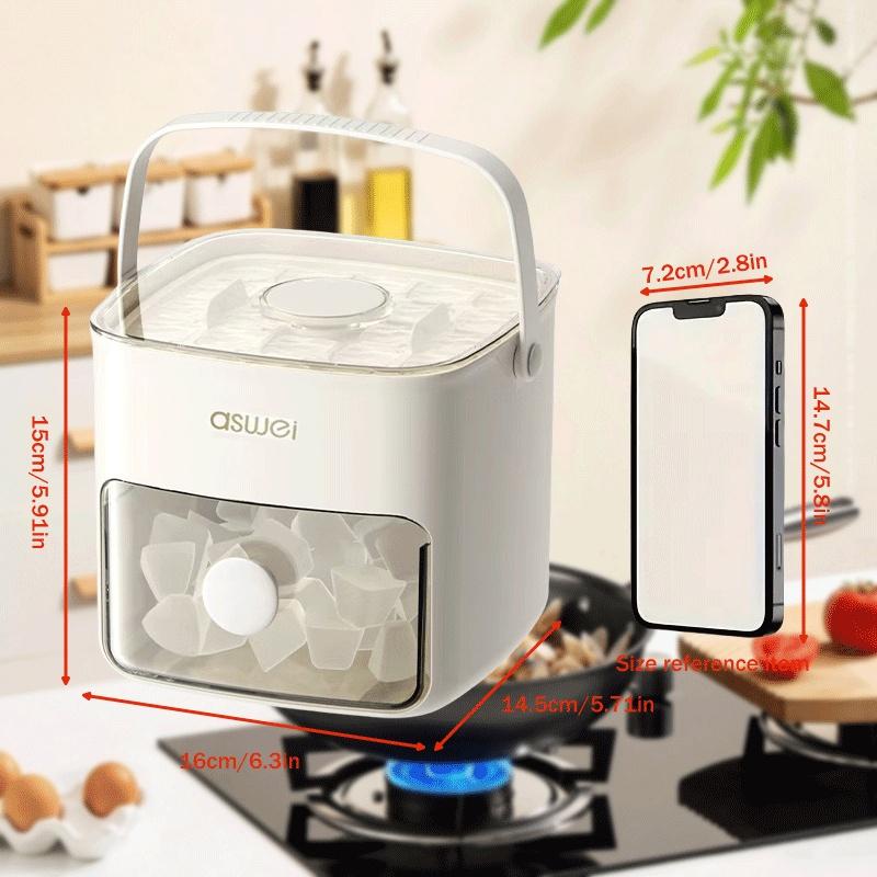Product Introduction of Countertop Ice Machine, 24-Hour Ice Making, Portable Ice Machine, Home Kitchen Supplies, Portable Ice Maker Suitable for Home, Kitchen and Bar, Easy Homemade Ice Cube, Simple Operation, Just a Few Minutes. Ice Cube Mold 1