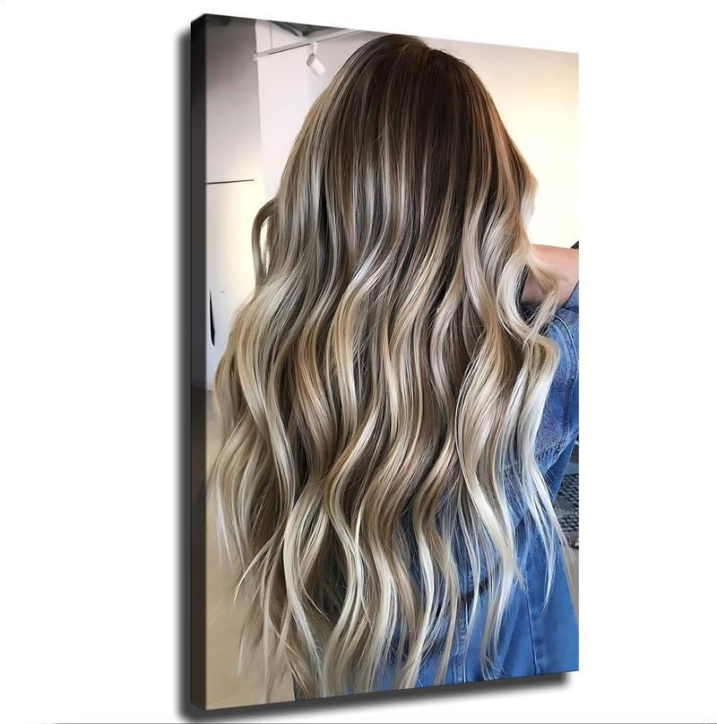 Product Introduction of Modern Hair Salon Wall Art Fashion Hair Color Canvas Print x inch Unframed Poster for Aesthetic Hairdresser Decor 14