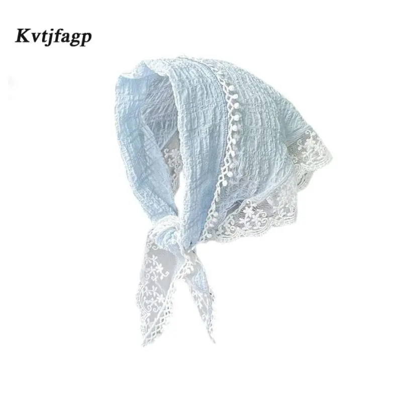 Wide Elastic Lace Headband fo Women Stretch Lace Head Coverings for Women Travel Photography