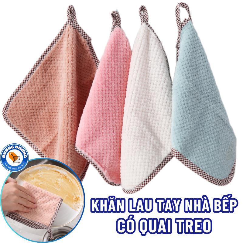 COMBO 10 Khăn Bông Lau Bếp, Khăn Lau Tay, Lau Chén Bát Chất Liệu Sợi Cotton Mềm Thấm Hút Cực Tốt, Khô Nhanh, Màu Sắc Nhã Nhặn Làm Sạch Khăn Lau Chén miếng  rửa