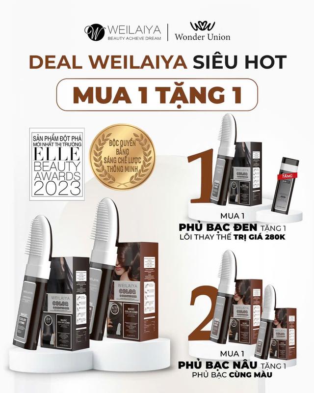  Dầu Gội Phủ Bạc dưỡng tóc cao cấp Weilaiya 100ml thảo dược không hại tóc  3 màu lựa chọn-Đen-Nâu Đen-Nâu Sáng Nhuộm tóc Đổi Màu Tóc Nữ   Chính hãng  