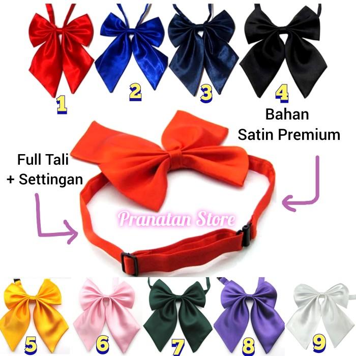 S♥1U Dasi Kupu Kupu Wanita Satin Premium / Dasi Kerja / Bowtie Perempuan Z㊚3Z 0