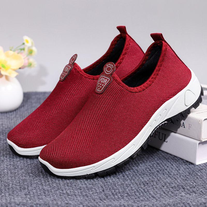 Giày Người Già Cho Nữ, Giày Cho Mẹ, Giày Đi Bộ Cho Người Trung Người Già Và Cao Tuổi, Đế Mềm Chống Trượt, Nhẹ, Thoáng Khí, Giày Vải Lười Thường Ngày, Hàng Mới Về Năm 2025 3