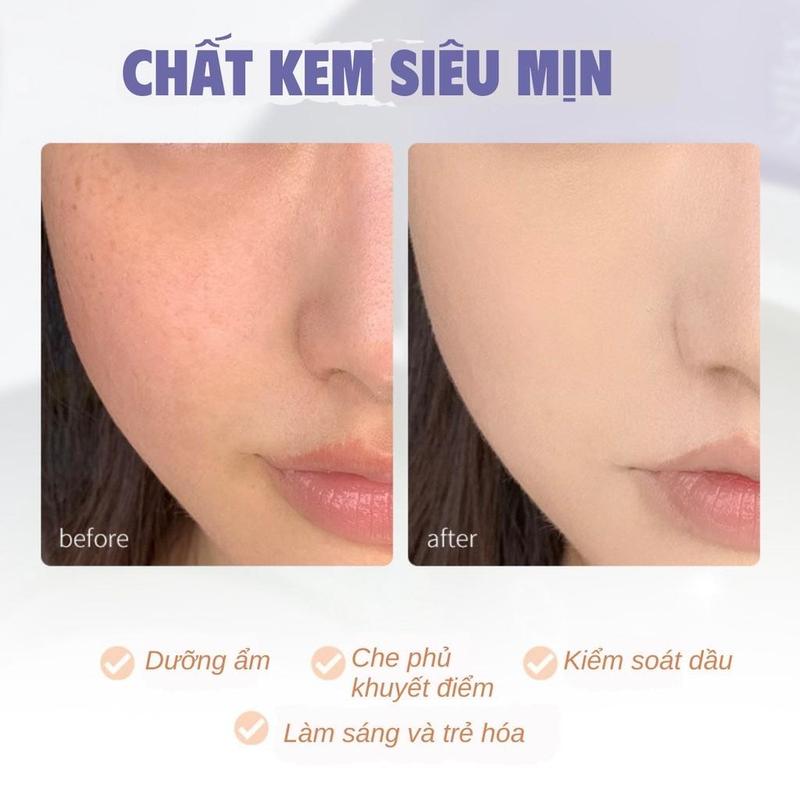 Kem Lót Triệt Sắc GOGO TALES Silky Flawless GT450 35g - che khuyết điểm hỗ trợ dưỡng ẩm làm sáng da gogotales 4